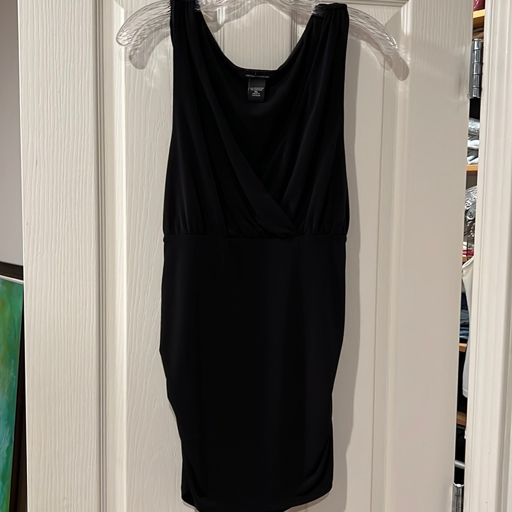 Very flattering ruched tunic, sleeveless
